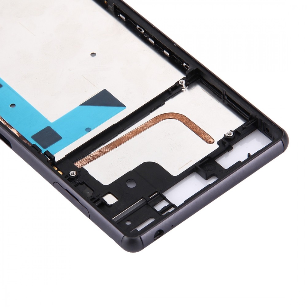 Front Housing LCD Frame Bezel Plate  for Sony Xperia Z3 / L55w / D6603(Black) Sony Replacement Parts Sony Xperia Z3